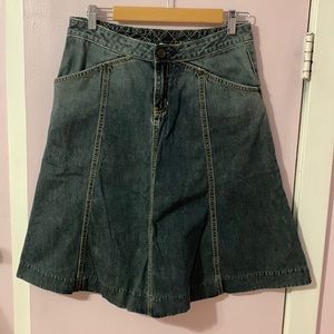 Gap jeans vintage A line skirt